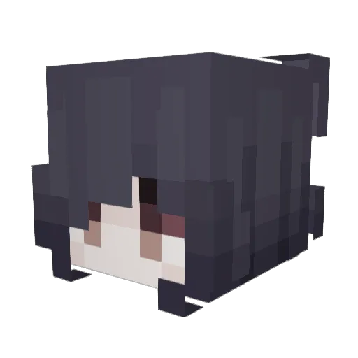 Crystal_Plasma Minecraft avatar head, 3D render