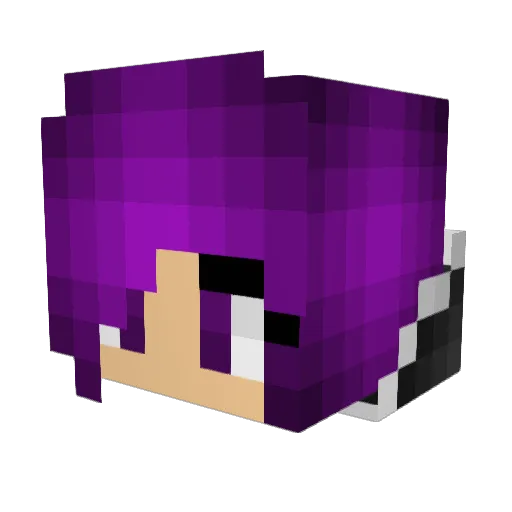 Crystal_gem135 Minecraft avatar head, 3D render