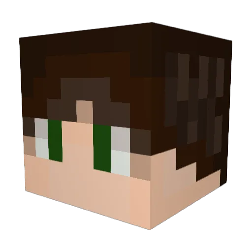 Crystalball666 Minecraft avatar head, 3D render