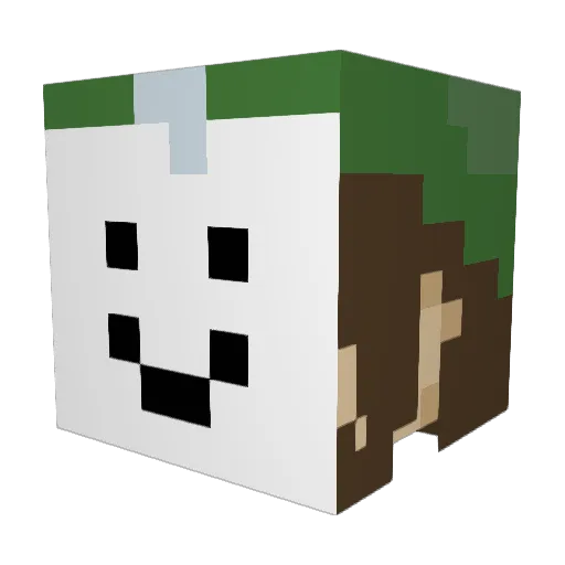 Crystalblu18 Minecraft avatar head, 3D render
