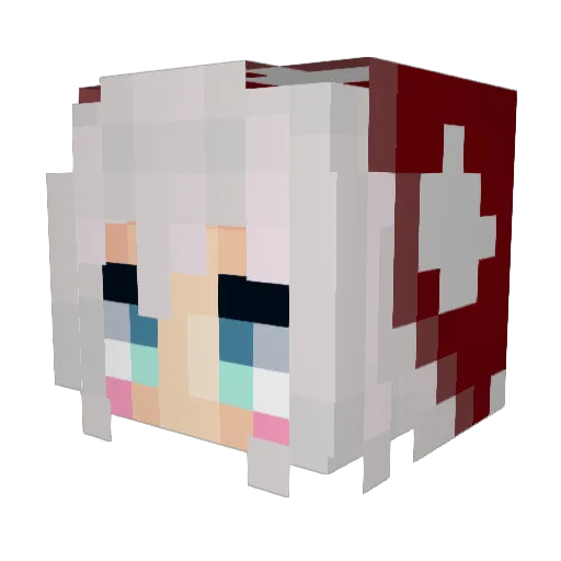 Crystalcaves223 Minecraft avatar head, 3D render
