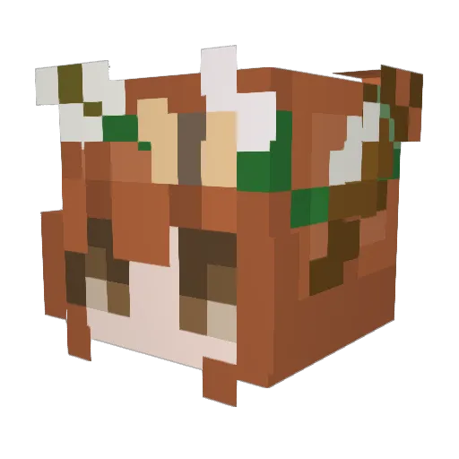 CrystalisedMoon Minecraft avatar head, 3D render