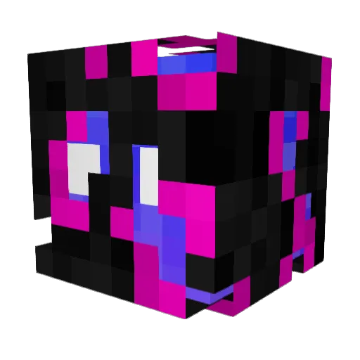 Crystallin_ Minecraft avatar head, 3D render