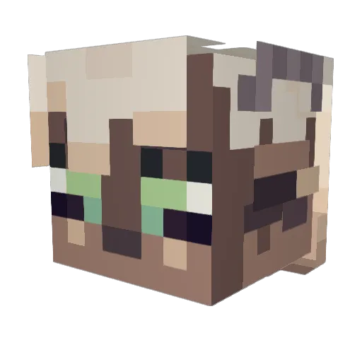 Crystellar Minecraft avatar head, 3D render