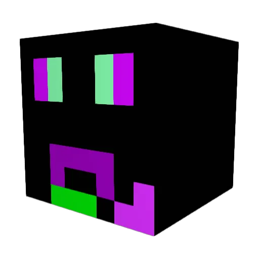 Crystolmd Minecraft avatar head, 3D render
