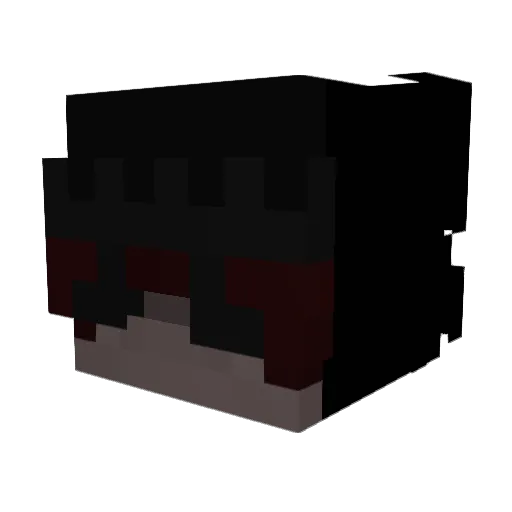 Crystxl1 Minecraft avatar head, 3D render