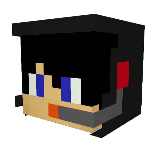 Cryt3k95 Minecraft avatar head, 3D render
