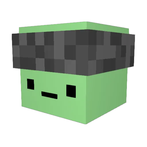 Crytz_ Minecraft avatar head, 3D render