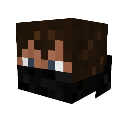Cryxir Minecraft avatar head, 3D render