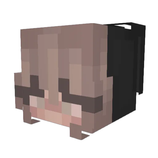 Cryy2332 Minecraft avatar head, 3D render