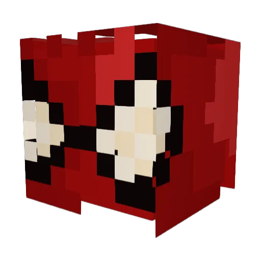 Cryymyx Minecraft avatar head, 3D render
