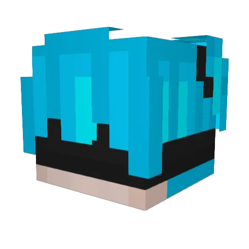 CryzicOVS Minecraft avatar head, 3D render
