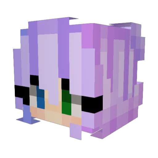 CrzAddisyn Minecraft avatar head, 3D render