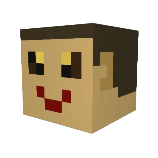 CsNagy Minecraft avatar head, 3D render