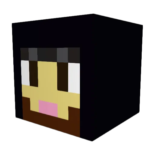CsRxy Minecraft avatar head, 3D render