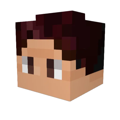 Cshimoon04 Minecraft avatar head, 3D render