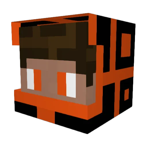 Csibedani Minecraft avatar head, 3D render