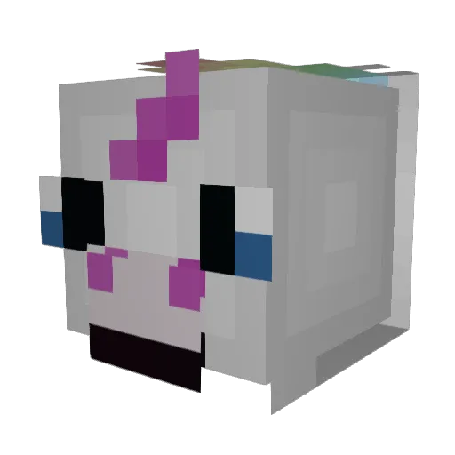 Csimson Minecraft avatar head, 3D render