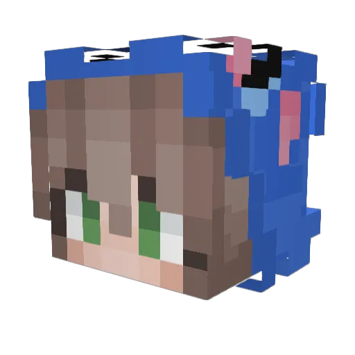 Csinguuu Minecraft avatar head, 3D render