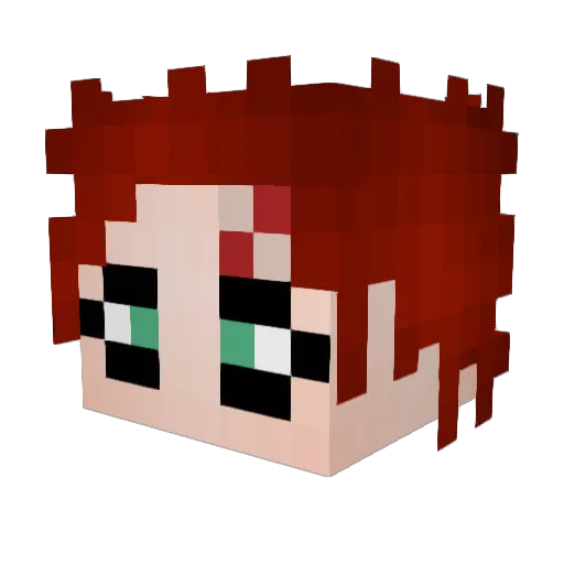 Csmitch Minecraft avatar head, 3D render