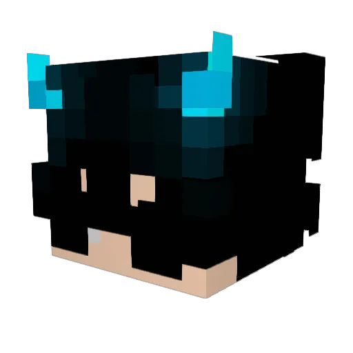 Csneipr Minecraft avatar head, 3D render