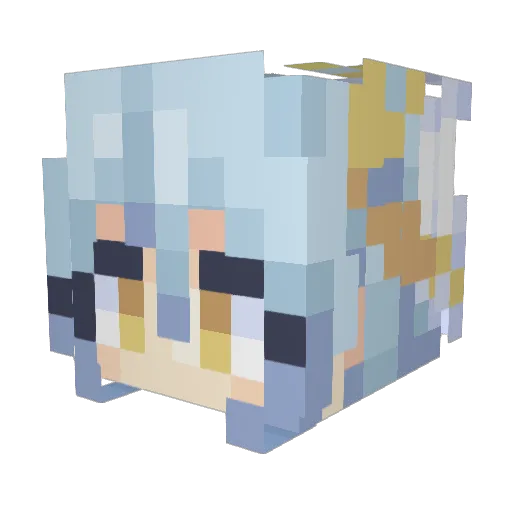CsokisMuffin Minecraft avatar head, 3D render