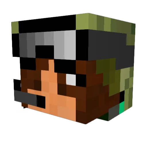 Csongika91 Minecraft avatar head, 3D render