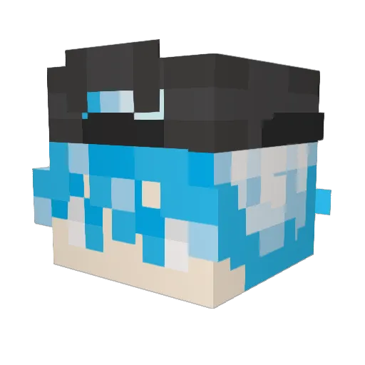 Cssboy Minecraft avatar head, 3D render