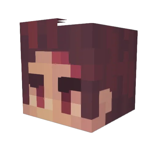 Cstudeee Minecraft avatar head, 3D render