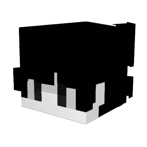 Cstx Minecraft avatar head, 3D render