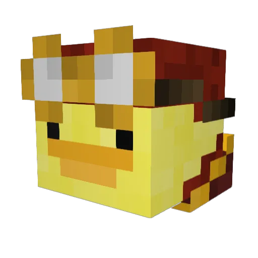 CsubakkaCsucsu Minecraft avatar head, 3D render