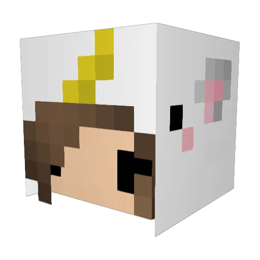 CsumpiCsenge Minecraft avatar head, 3D render