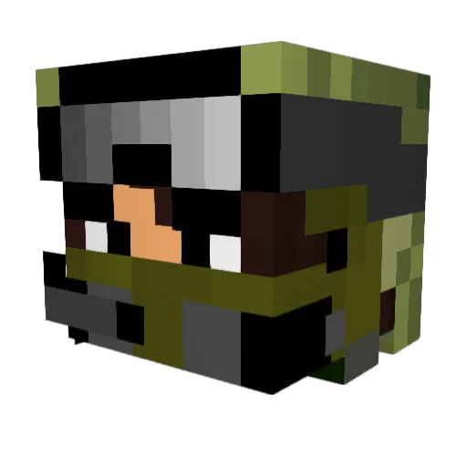 Csuno_ Minecraft avatar head, 3D render