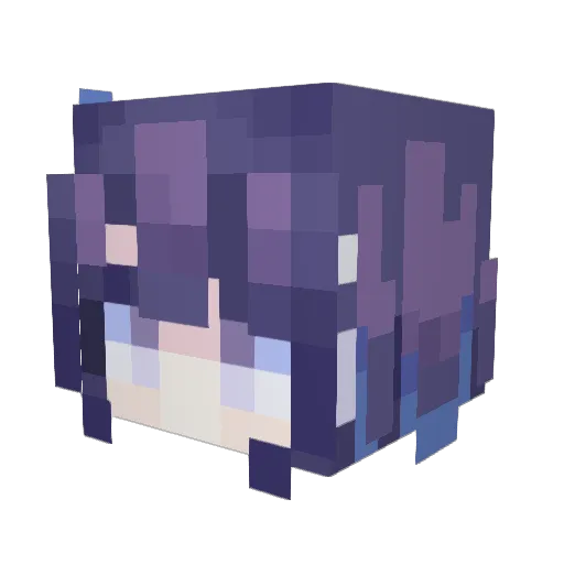 Csy_Syy Minecraft avatar head, 3D render