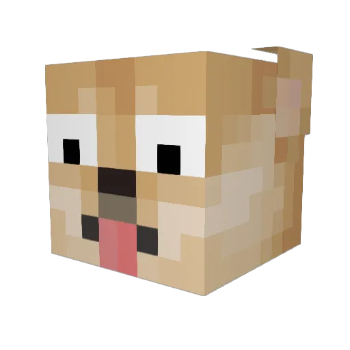 Csyonfan Minecraft avatar head, 3D render