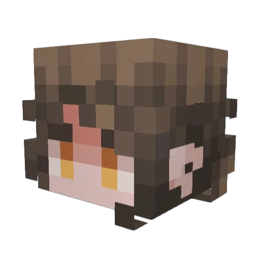 Ctalco Minecraft avatar head, 3D render