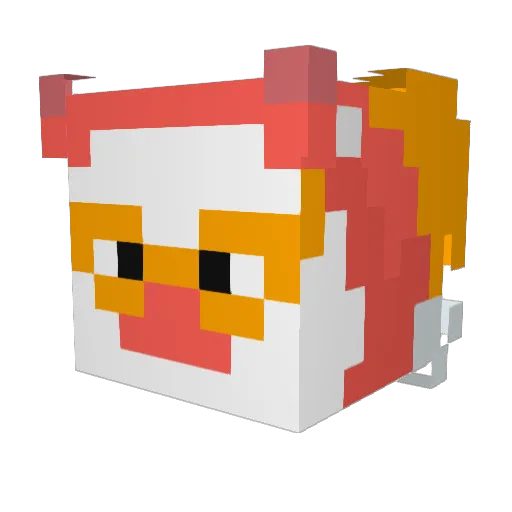 Ctane Minecraft avatar head, 3D render