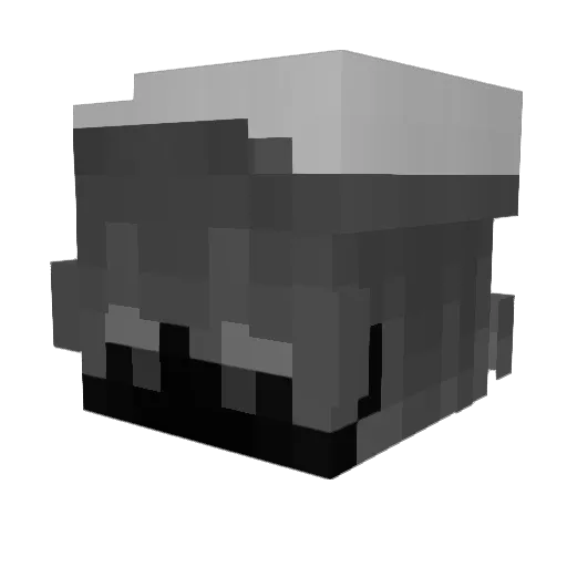 Cthaella Minecraft avatar head, 3D render
