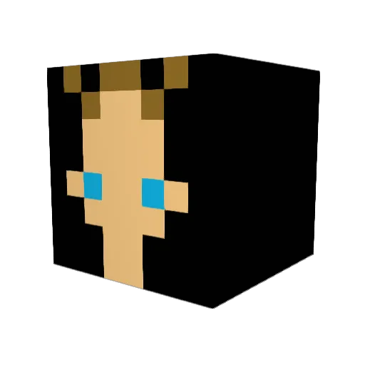Cthesebeans Minecraft avatar head, 3D render