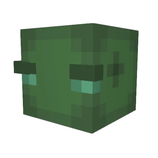 CthuLou Minecraft avatar head, 3D render