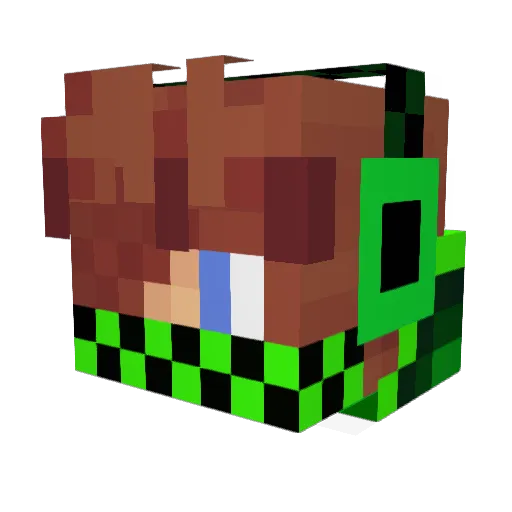 Cthulhu31 Minecraft avatar head, 3D render