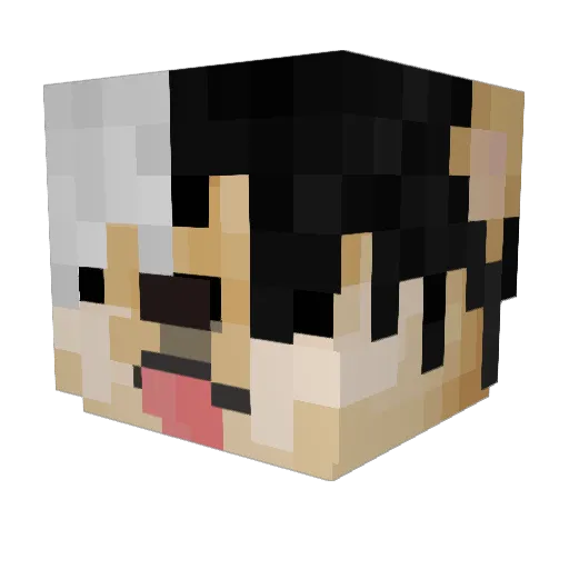 CthulhuVert Minecraft avatar head, 3D render
