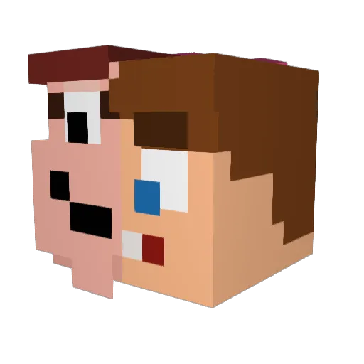 CthulhusFuton Minecraft avatar head, 3D render