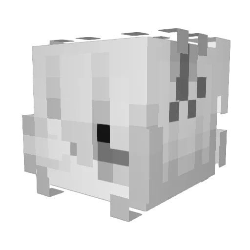 Ctnu Minecraft avatar head, 3D render