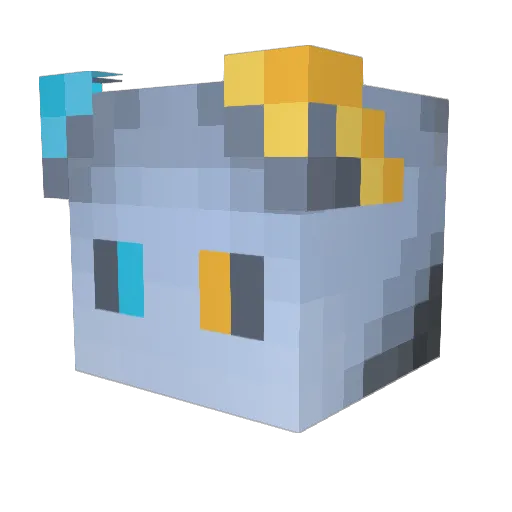 CtrlAltSpoods Minecraft avatar head, 3D render