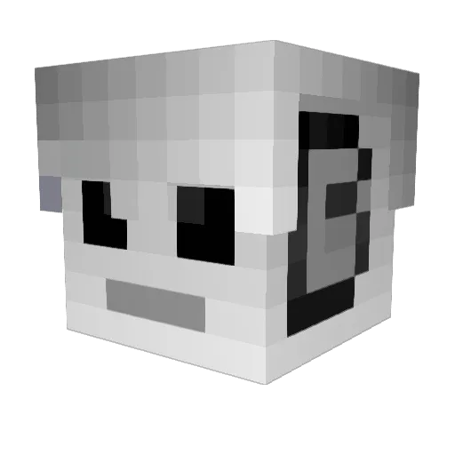 Ctrl_C_Copy Minecraft avatar head, 3D render