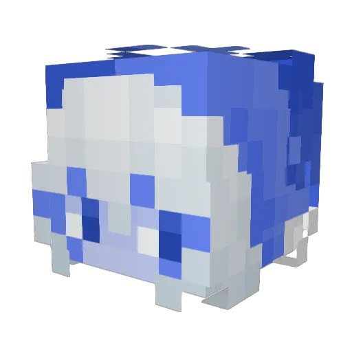 Ctrl_Z Minecraft avatar head, 3D render