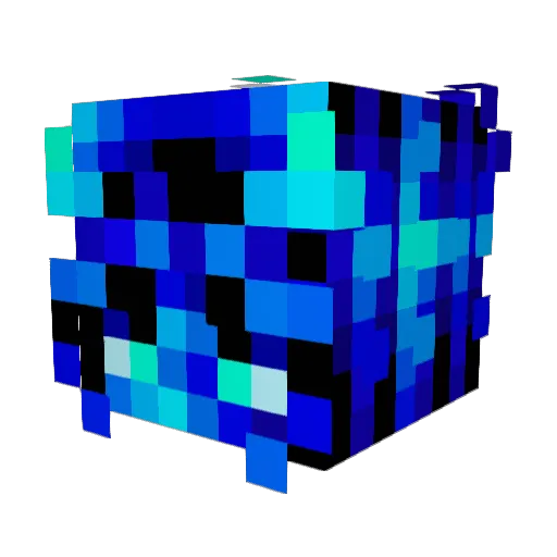 Cu11enski Minecraft avatar head, 3D render