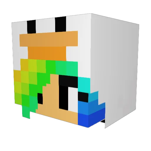 CuPCaKe409 Minecraft avatar head, 3D render