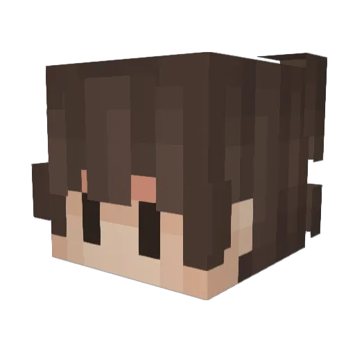 CuRisss Minecraft avatar head, 3D render